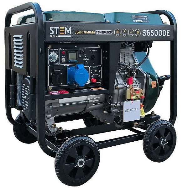 ГЕНЕРАТОР ДИЗЕЛЬНЫЙ STEM TECHNO S6500DE (6,5 КВТ)